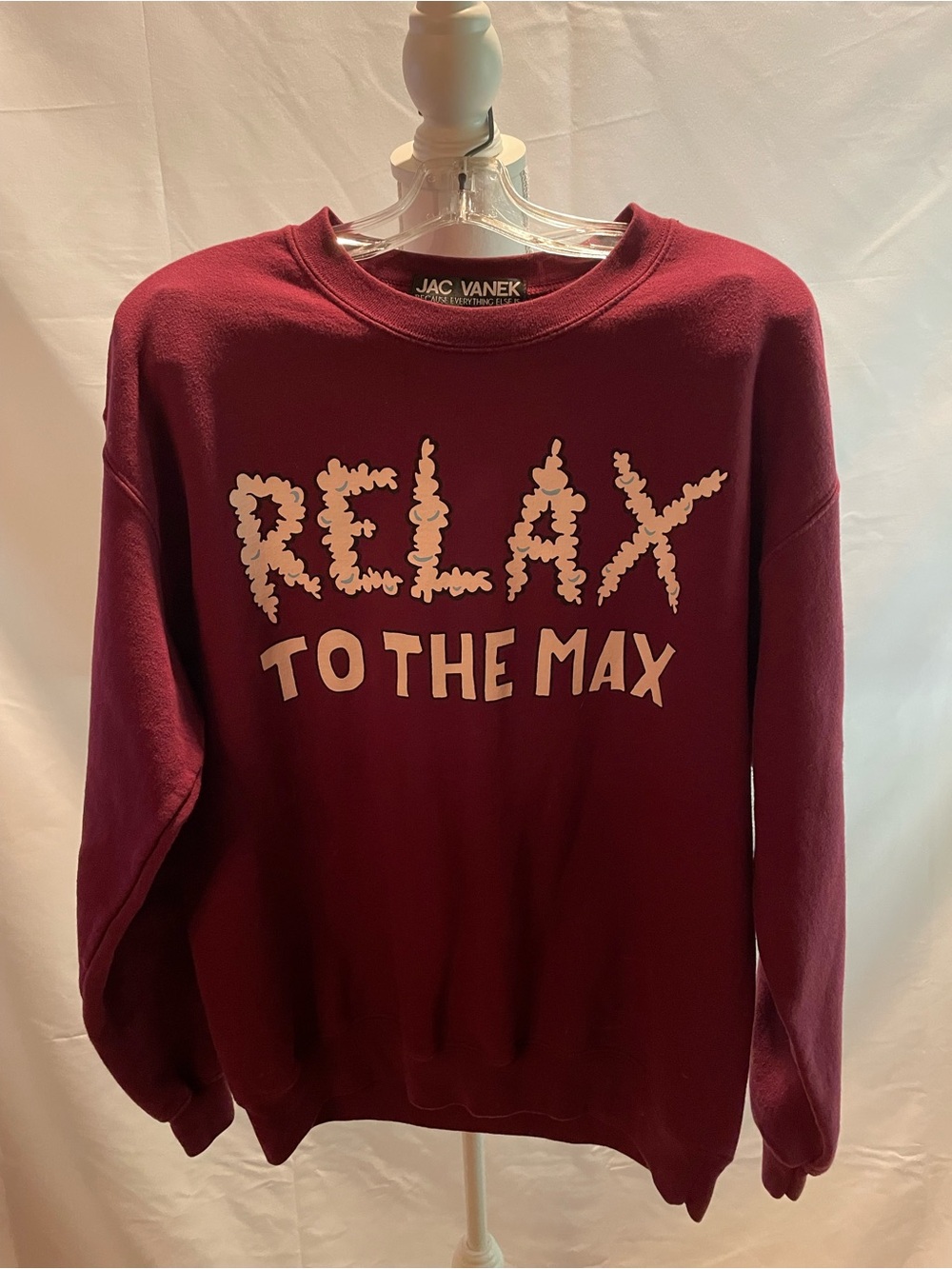 Jac Vanek Men's Wine Crewneck Sweater